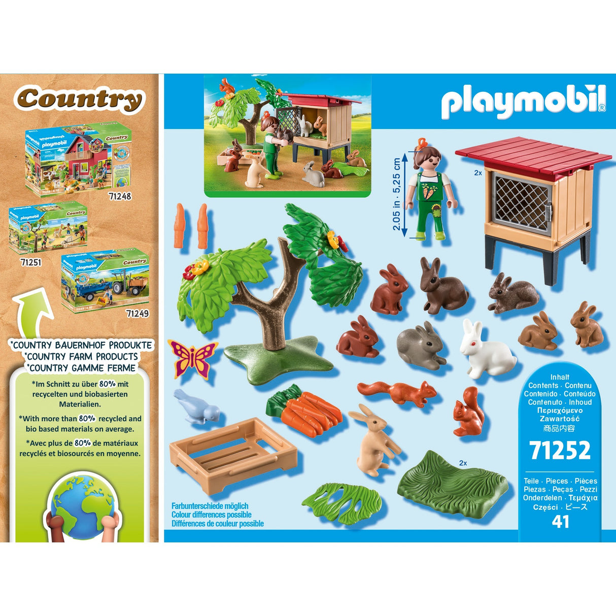 Playmobil country lapin hob 71252