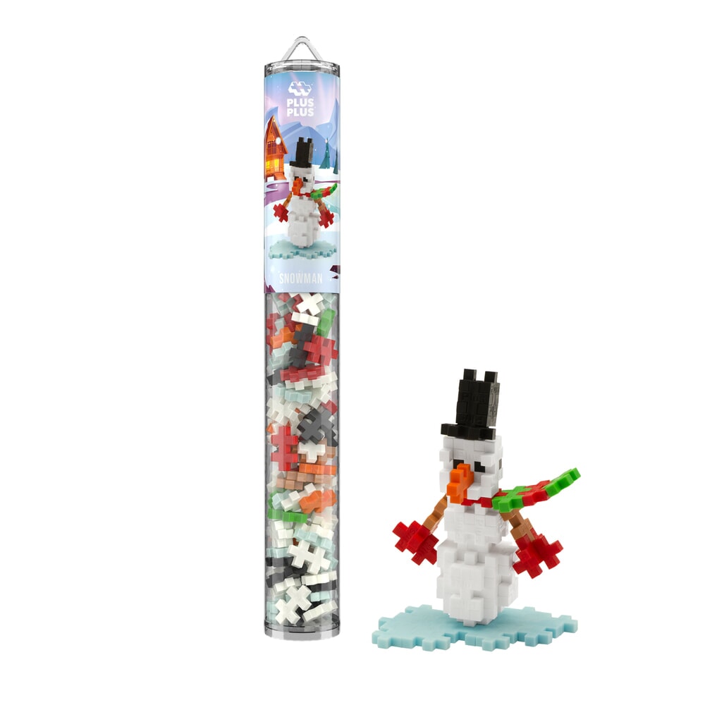 Plus-Plus snowman 100-piece tube