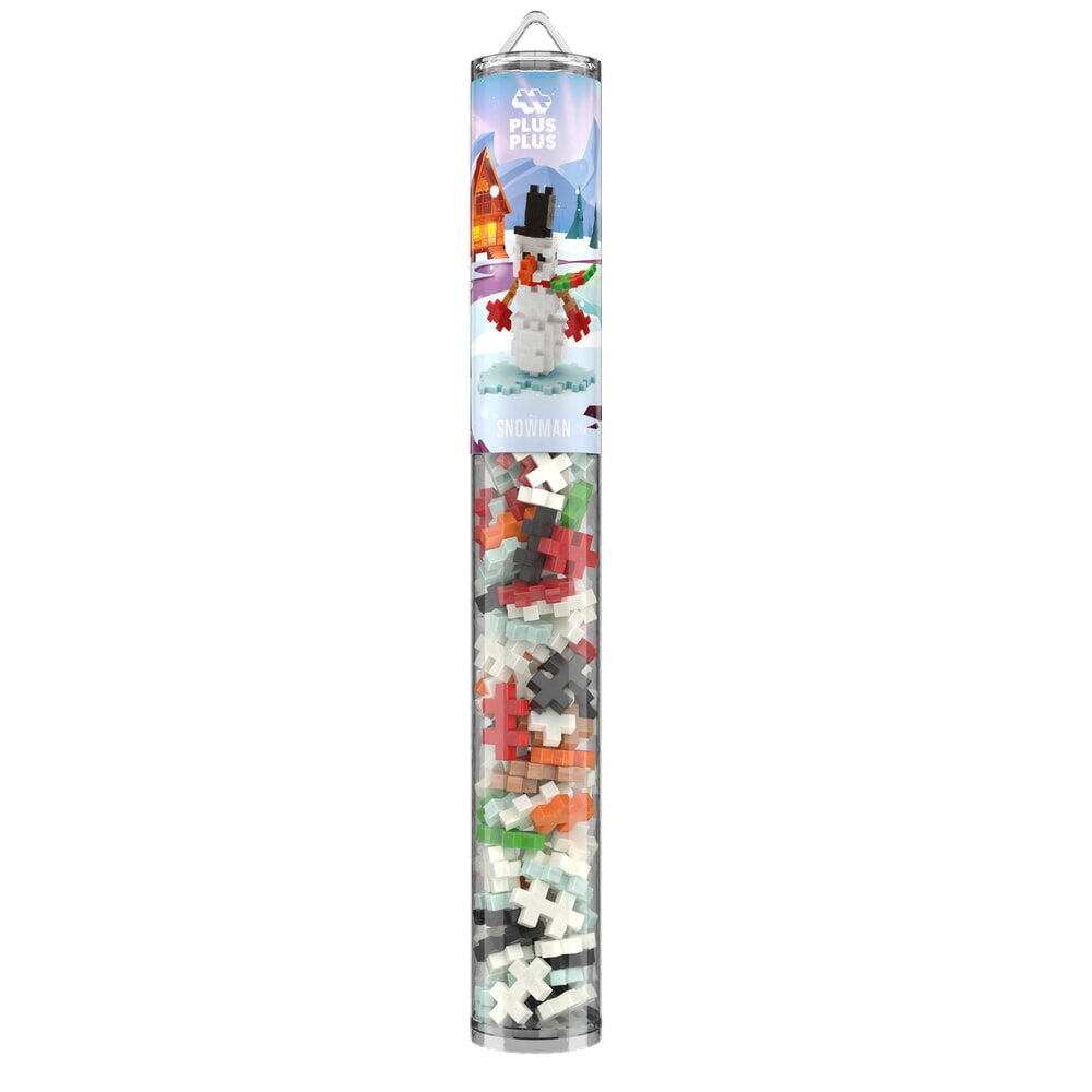 Plus-Plus snowman 100-piece tube