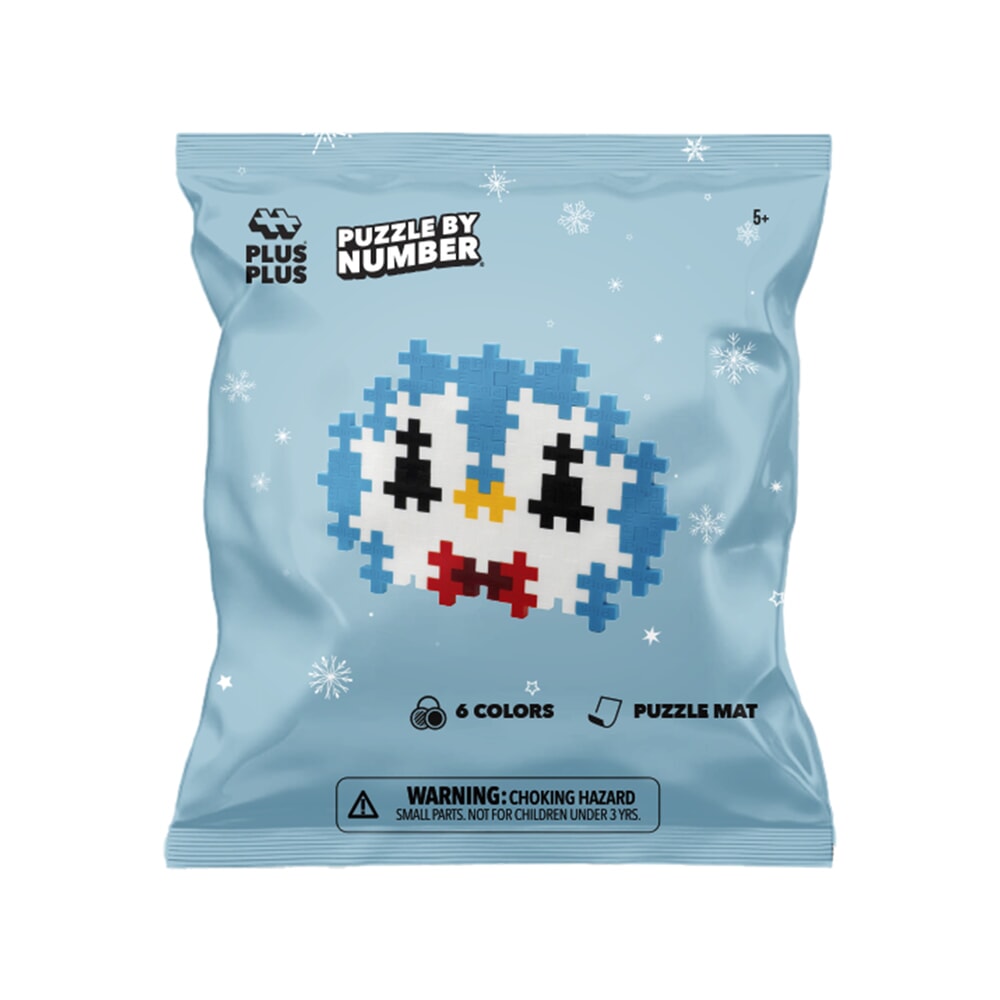 Plus-plus puzzle by number Christmas - penguin (4415)