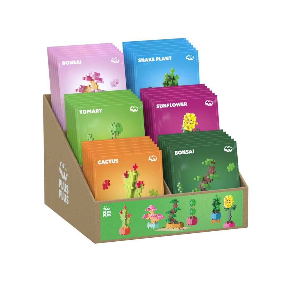 Plus-Plus Plant Packs - Display (36 pcs) Plus-Plus Flowers Plants (7494)