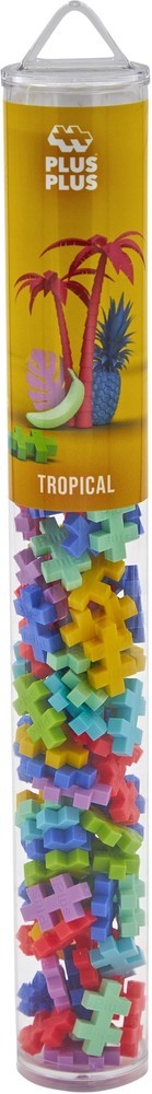 Plus plus tubo tropical plus-plus: 100 peças (4264)
