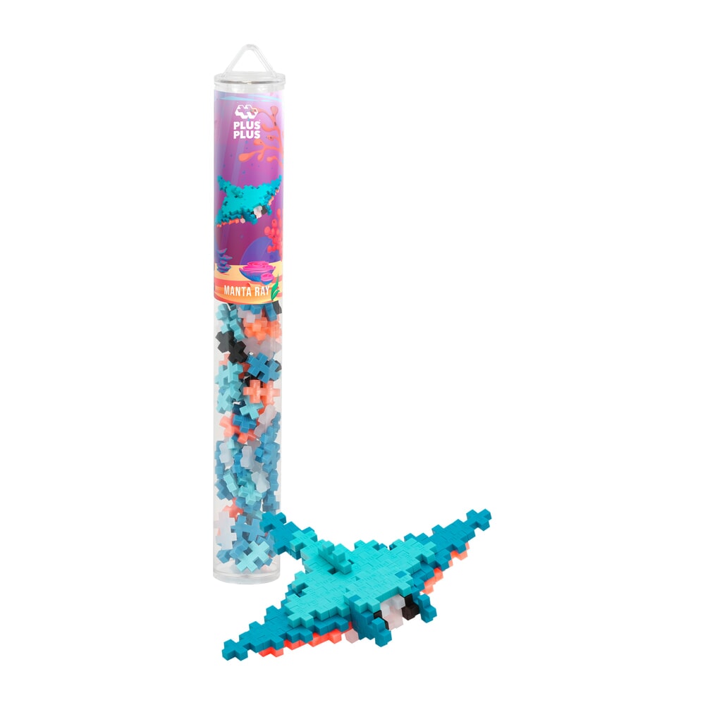 Plus plus plus-plus manta ray: 100 pieces tube (4326)