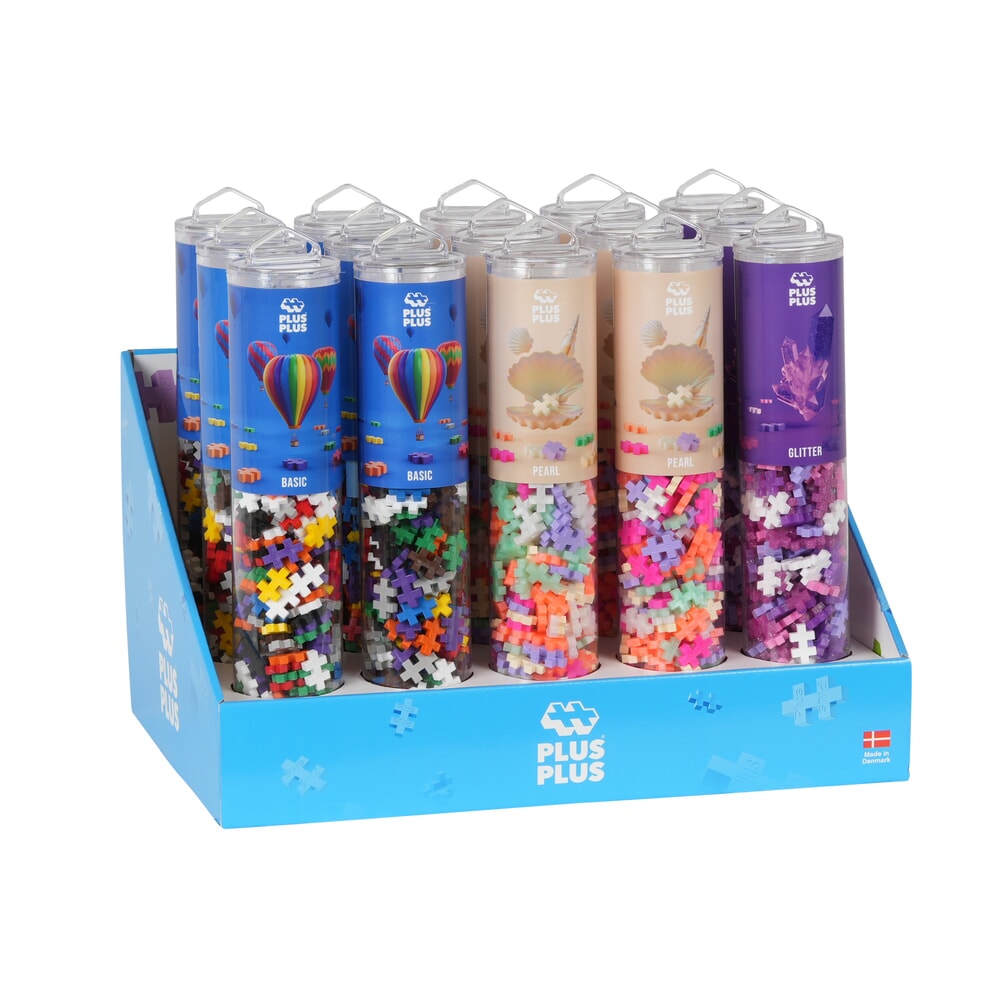 Plus plus plus-plus 240 pieces. pearl and glitter tubes: 15 pieces (7460)