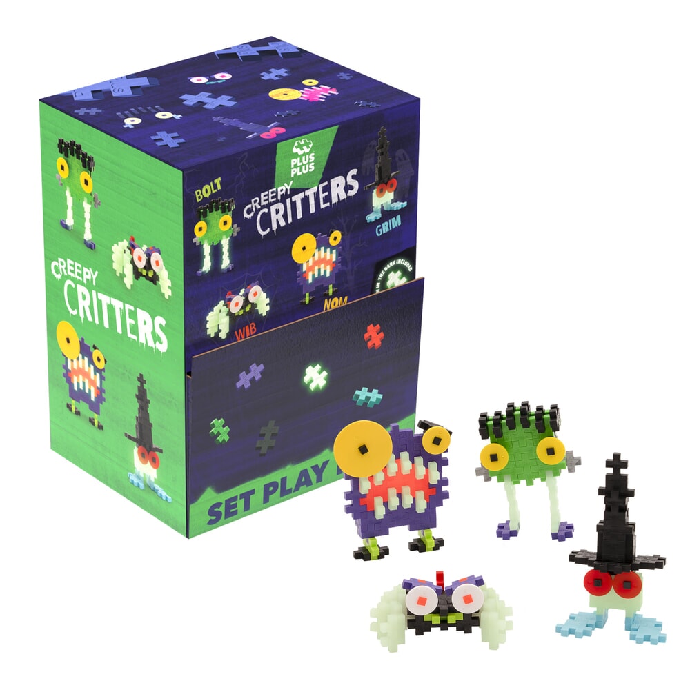 Plus plus plus-plus creepy critters display: 48 pieces. (5179)