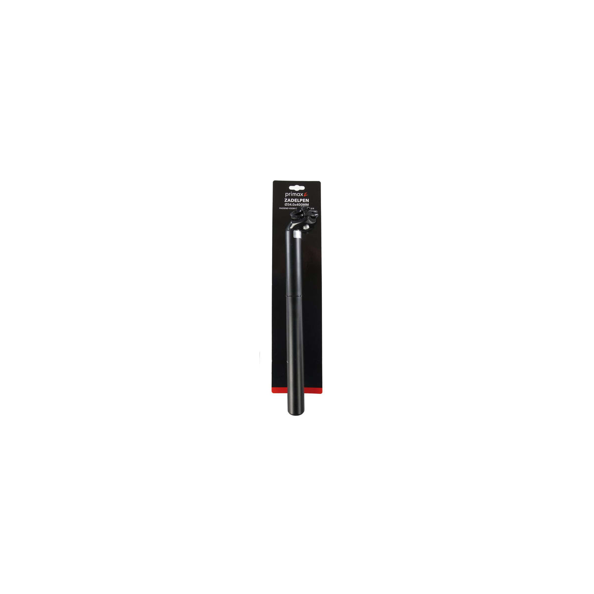 Primax e seat post sp90, 400mm 34.0, dubh lena n-áirítear vanmoof