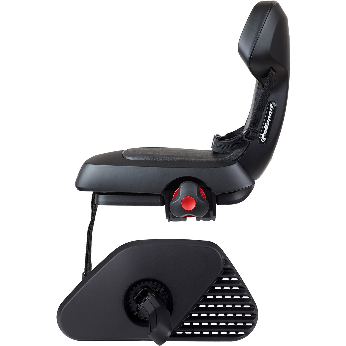 Polisport rear child seat guppy junior - black edition