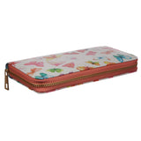 Butterfly round zip wallet - large