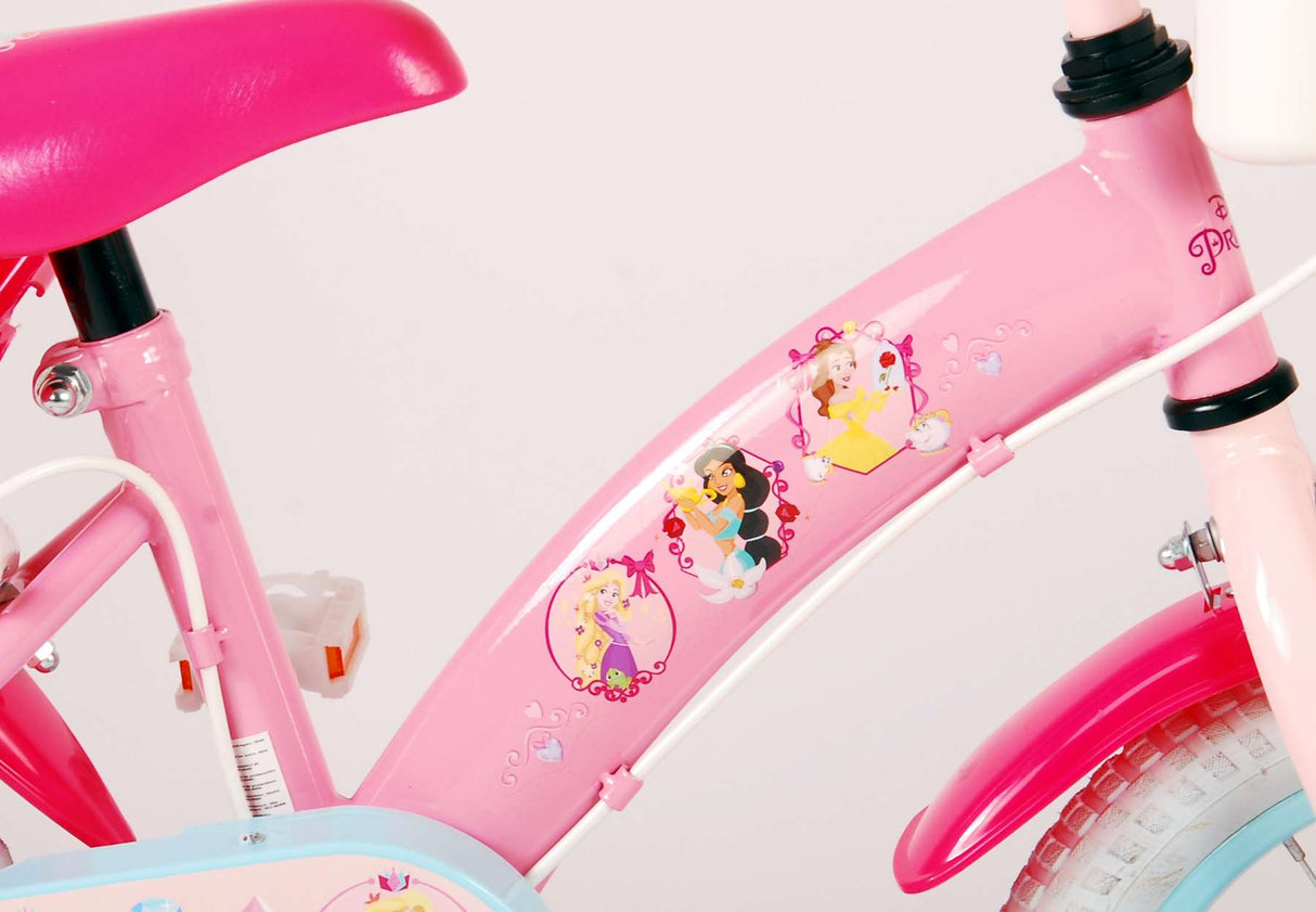 Disney Princess Children's Bike Girls 14 pouces rose deux freins à deux mains