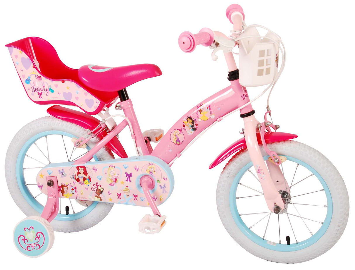 Disney Princess Children's Bike Girls 14 palcové růžové dvě ruční brzdy