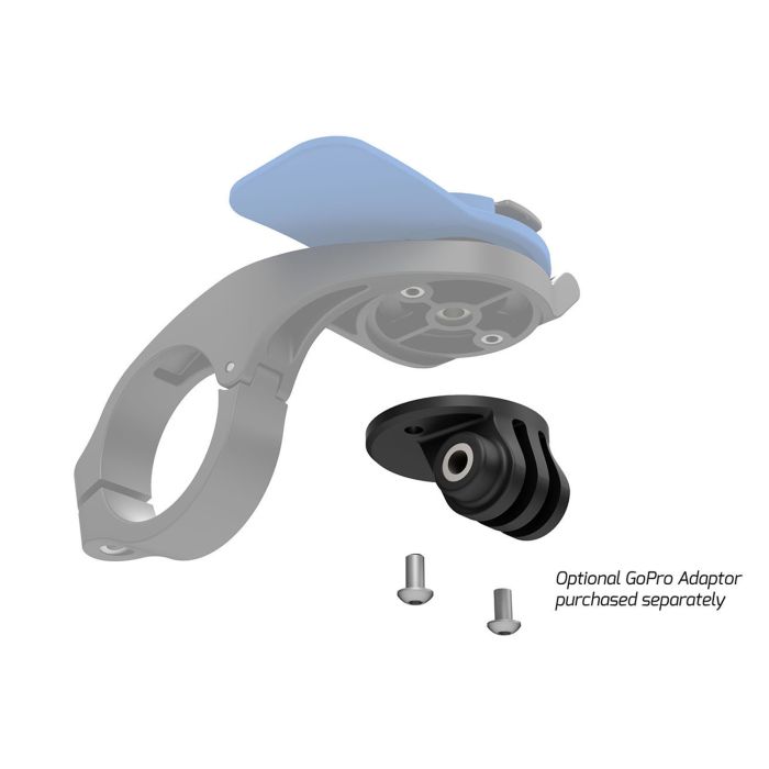 Quad lock action camera adapter for out front mount