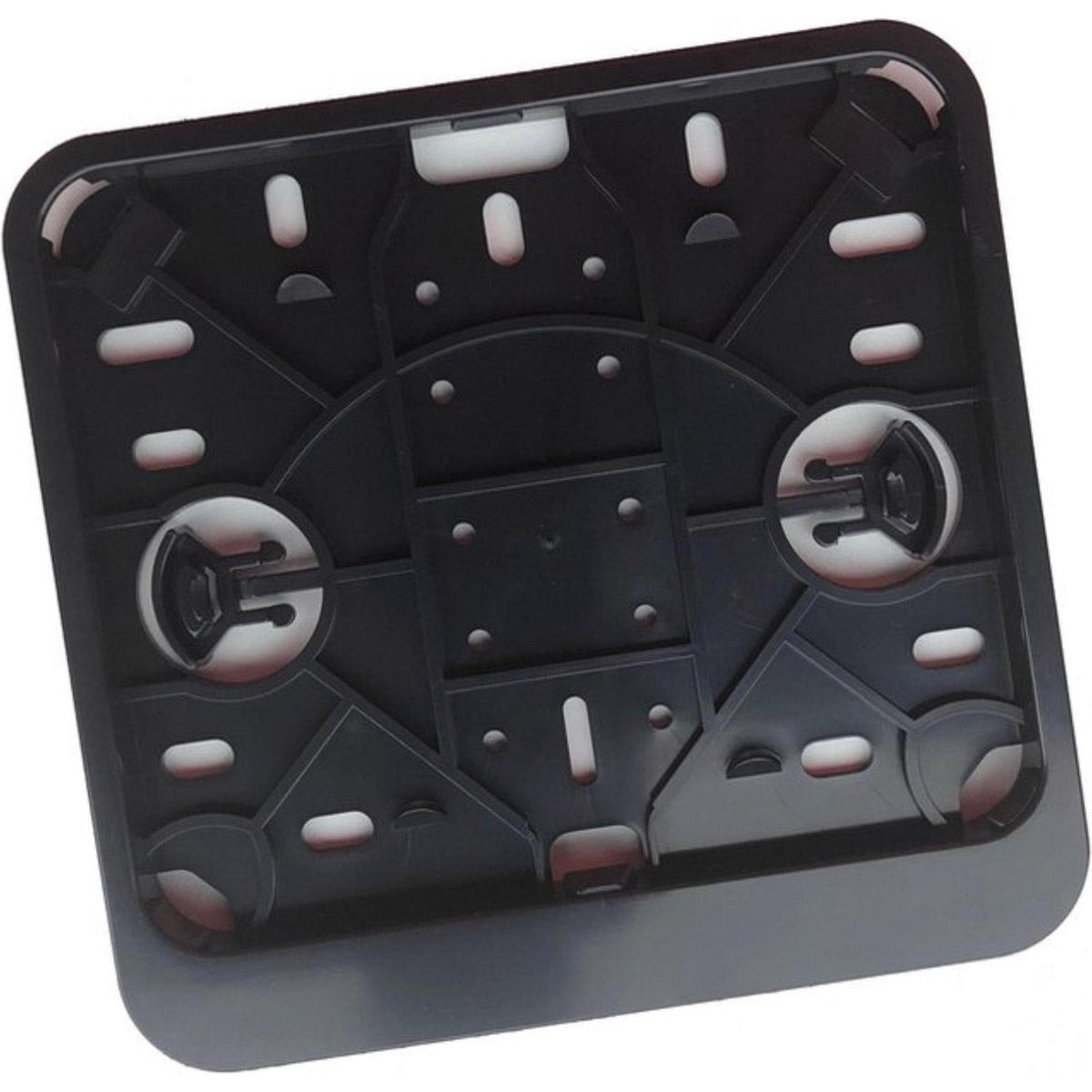 License plate holder 145x125 plastic black nl