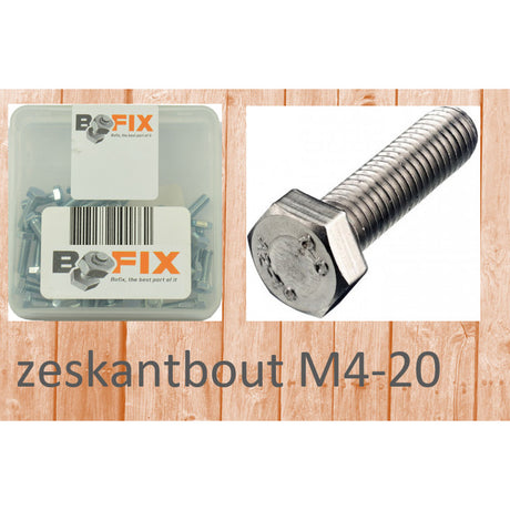 Bofix Hexagon Bolt M4X20 (50 darab)