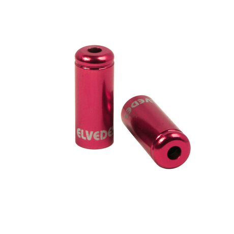 Elvedes kabelhatt 5mm aluminium rød (10.)