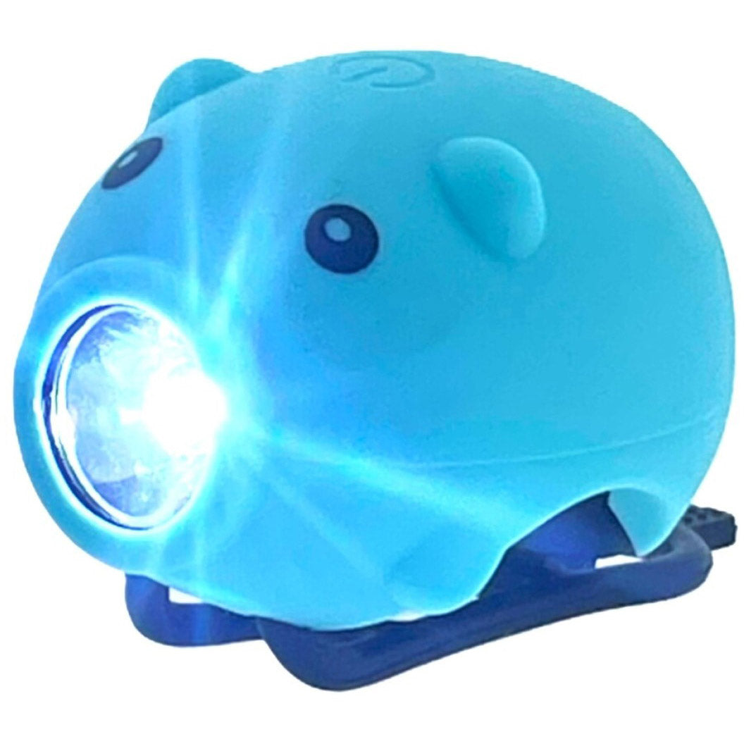 Pexkid kerékpár kürtmalac LED lámpával USB kék