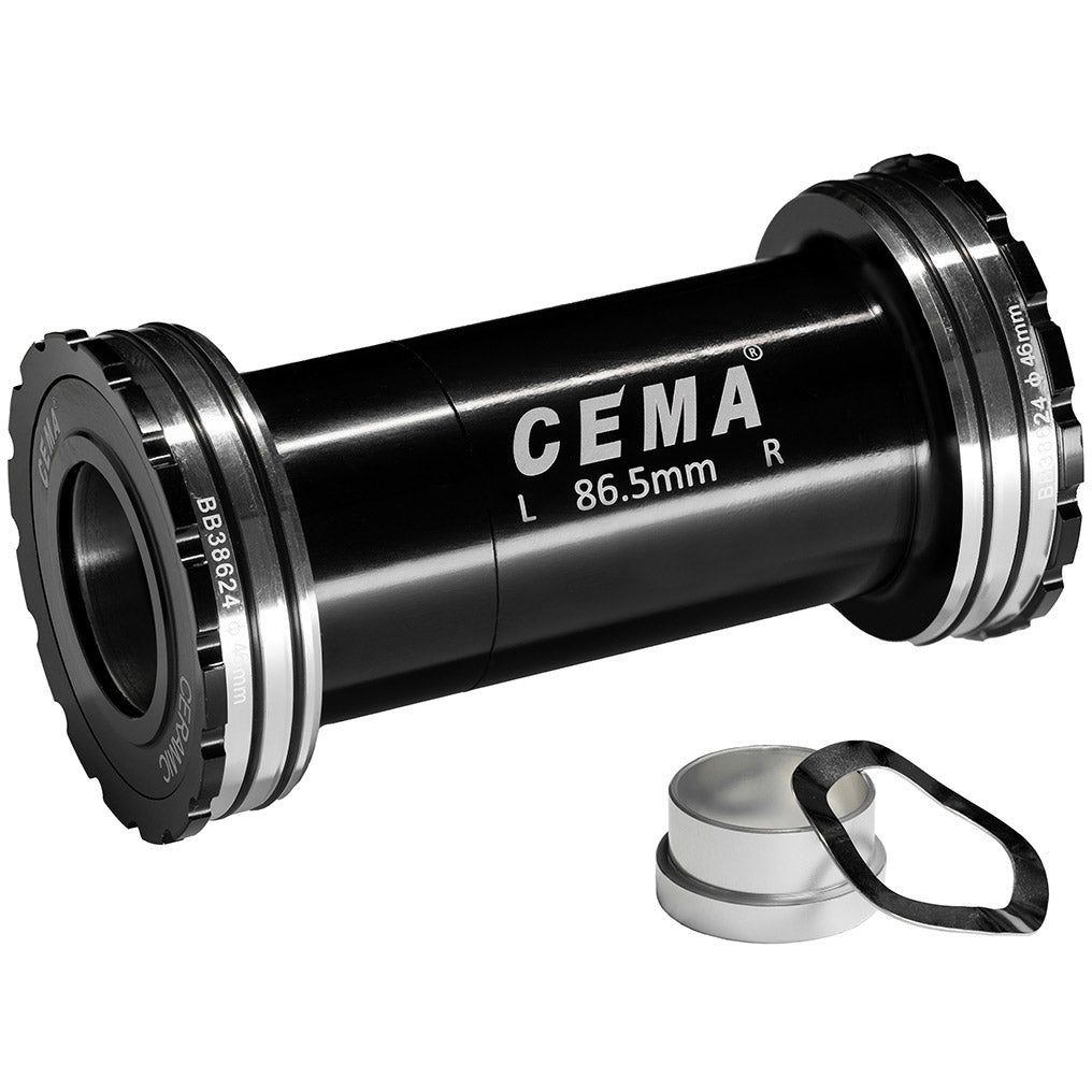 CEMA Bottom Bracket BB386 Interlock SRAM GXP-Ceramic-Black