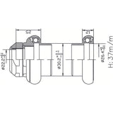 Tecora E Ball Head Set 1 palce drátěné cartr Alu 26.4 kužele stříbro