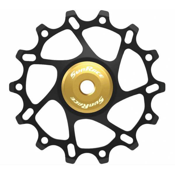 Derailleurwiel 14t alloy goud