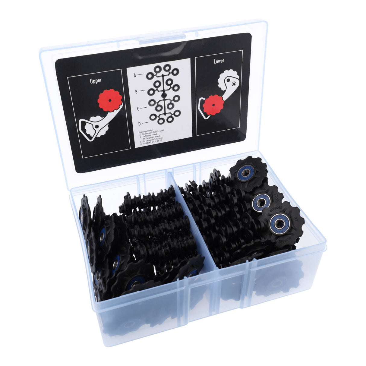 Elvedes Universal Derailleurwierfeltjes Box vu 25 Sets