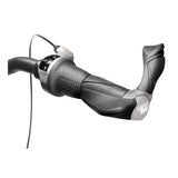 Ergotec håndtakspar mf2 kraton aluminium 130 + 87 mm - sort