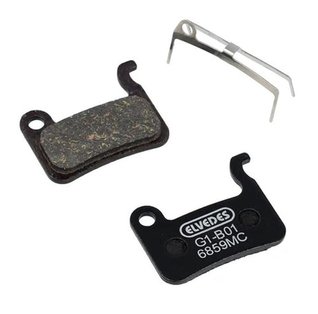 Sada kotúčových brzdových doštičiek Elvedes - shimano - karbónová kovová zmes (polokovové platničky) - 1 pár