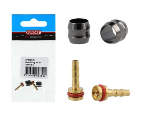 Elvedes hydro clamp ring olivna + vložek tektro 5,0 mm komplet 2