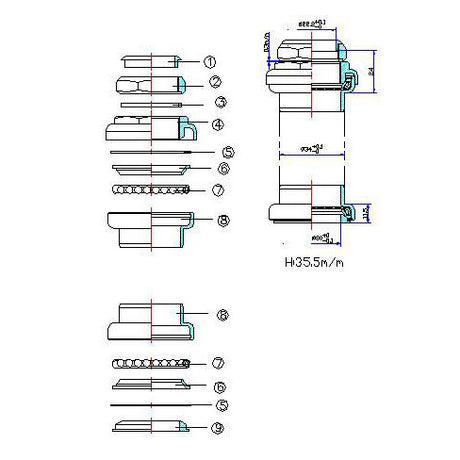 Tecora headset adapter gazelle 22.2 34 30.0 220242