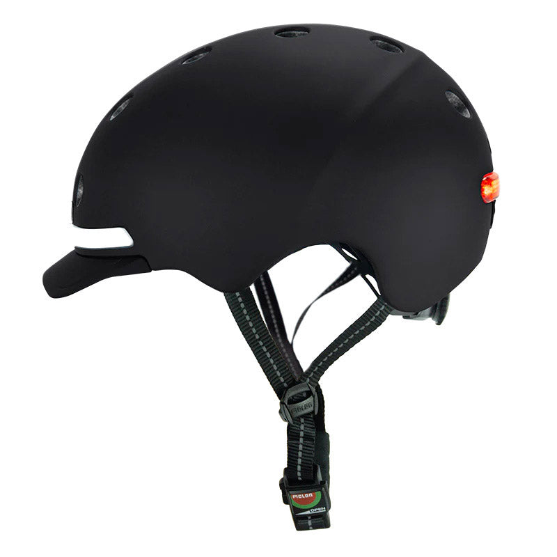 Melon helmet with lighting e-series black ice xl-xxl