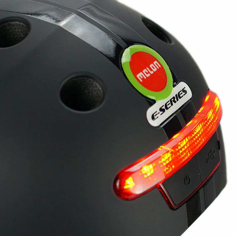 Melon helmet with lighting e-series black ice xl-xxl