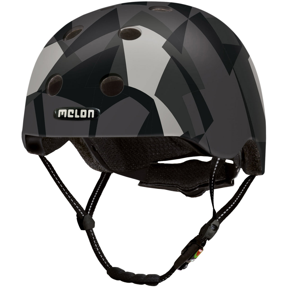 Casco in bicicletta Melon Urban Active Black Grey Size 46 52 cm