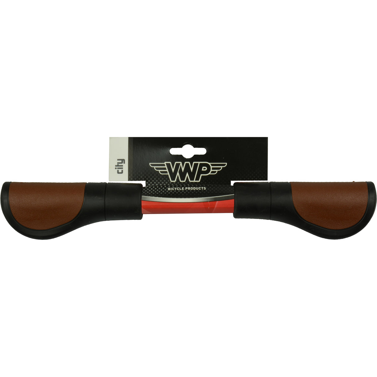 VWP bicycle handles - leather, 11.5 cm, black brown