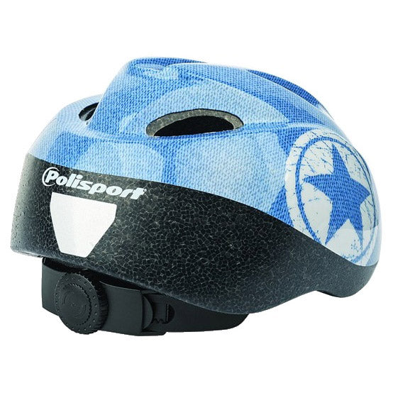 Jeans de casco infantil de PoliSport. Tamaño: S (52 56 cm), Color: Blauww