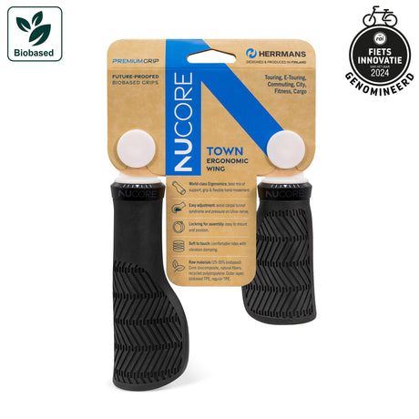 Herrmans handle set nucore town wave 90 130mm black