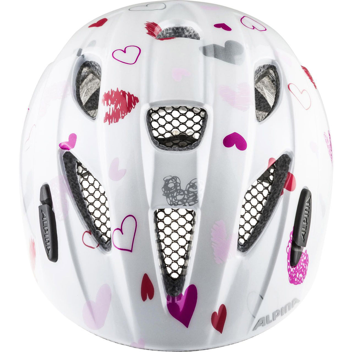 Olympisk sportkläderhjälm Ximo White Hearts Gloss 47-51