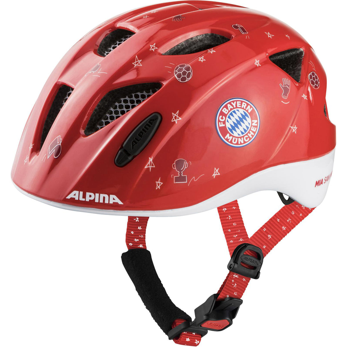 Alpina sports children's helmet ximo fcb 45-49 gloss