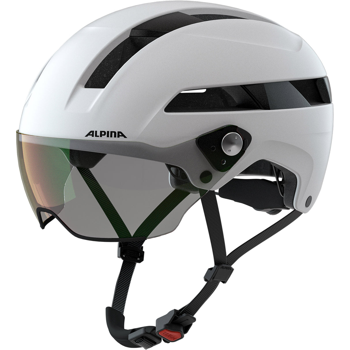 Alpina sports urban helmet soho visor v 52-56 matt white