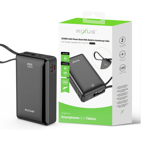 Olympic Sportswear Rixus Power Bank RXPB02B 20 000 mAh Li-ion USB-C -A Svart