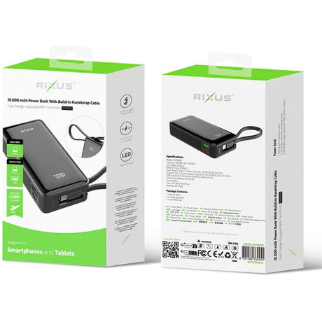 Olympic Sportswear Rixus Power Bank RXPB01B 10 000 mAh Li-ion svart