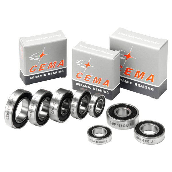 CEMA Ball Bearing 6001 12 x 28 x 8 Ceramic