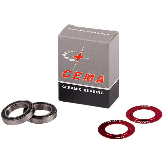 CEMA KOOGELAGER Set para el soporte inferior de 24 mm de cerámica rojo