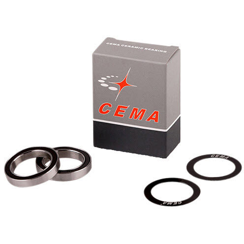 Set di kogellager cema per staffa inferiore da 30 mm in acciaio inossidabile nero