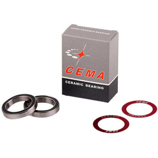 CEMA Kogellager réglé pour le support inférieur de 30 mm rouge en céramique