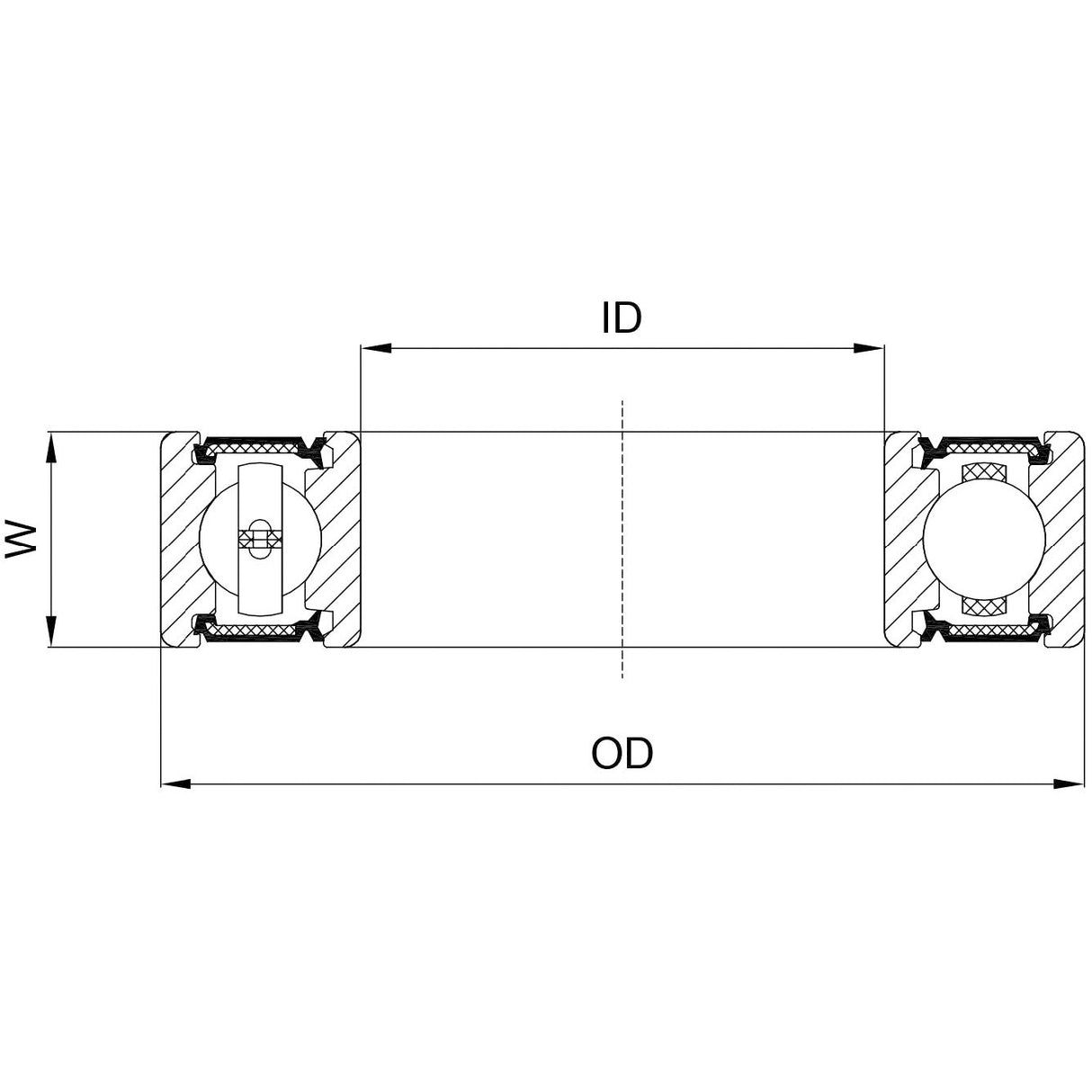 Marwi Kogelllager CB-093 MR163110 2RS 16x31x10