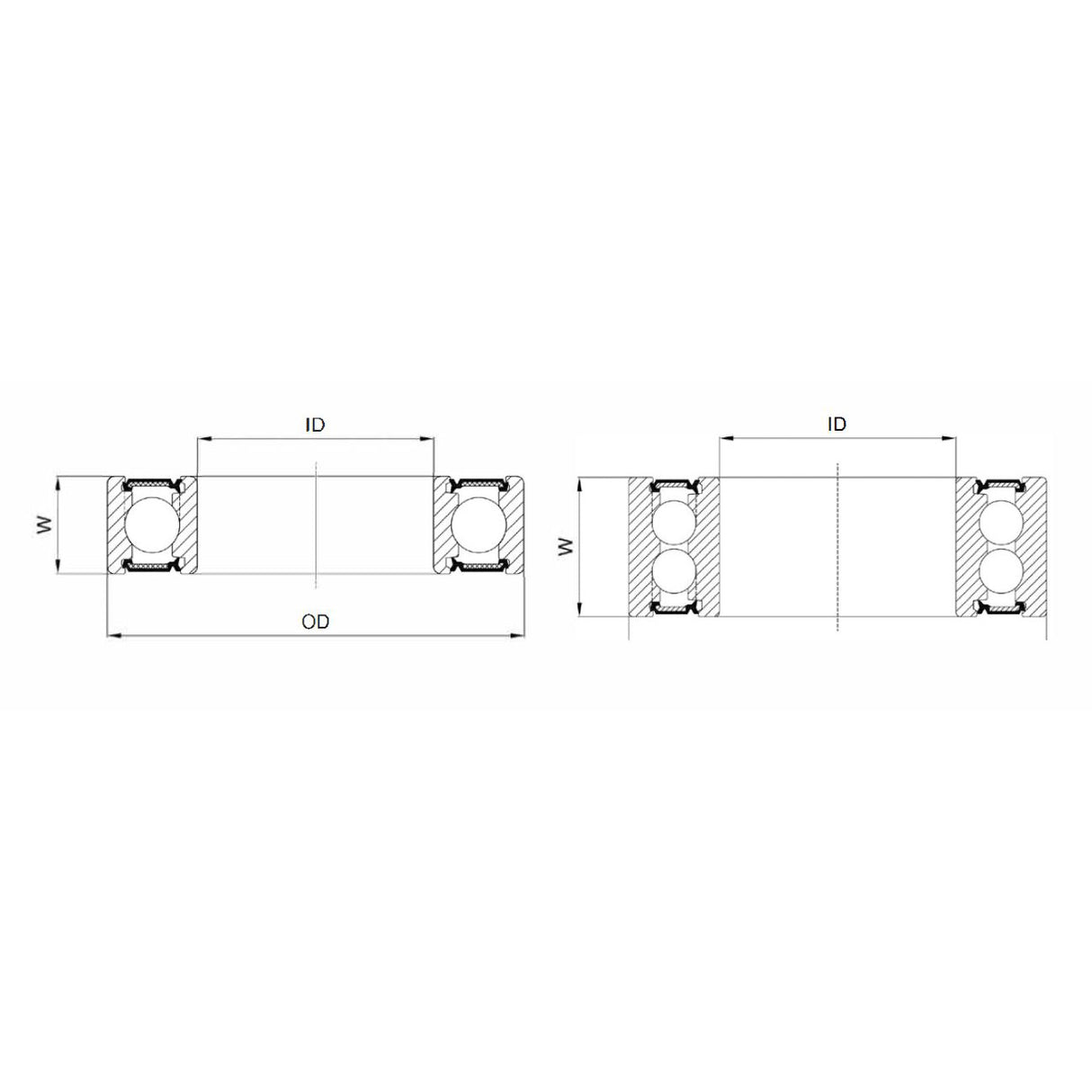 Rolamento de esferas Union CB-462 17x30x7