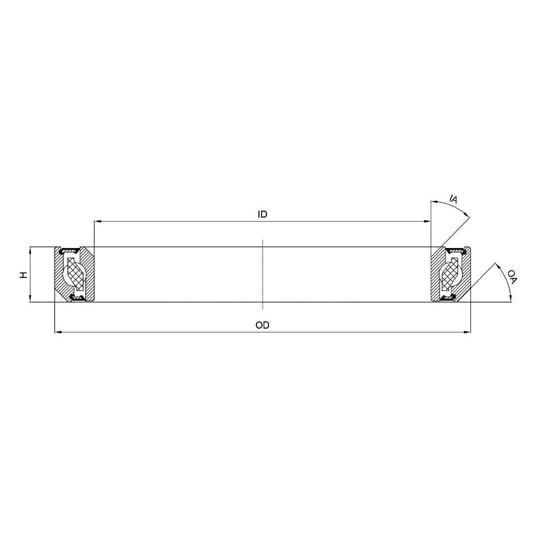 Cuscinetto a sfere con cuscinetto a sfere CB-716 30.15x41x7
