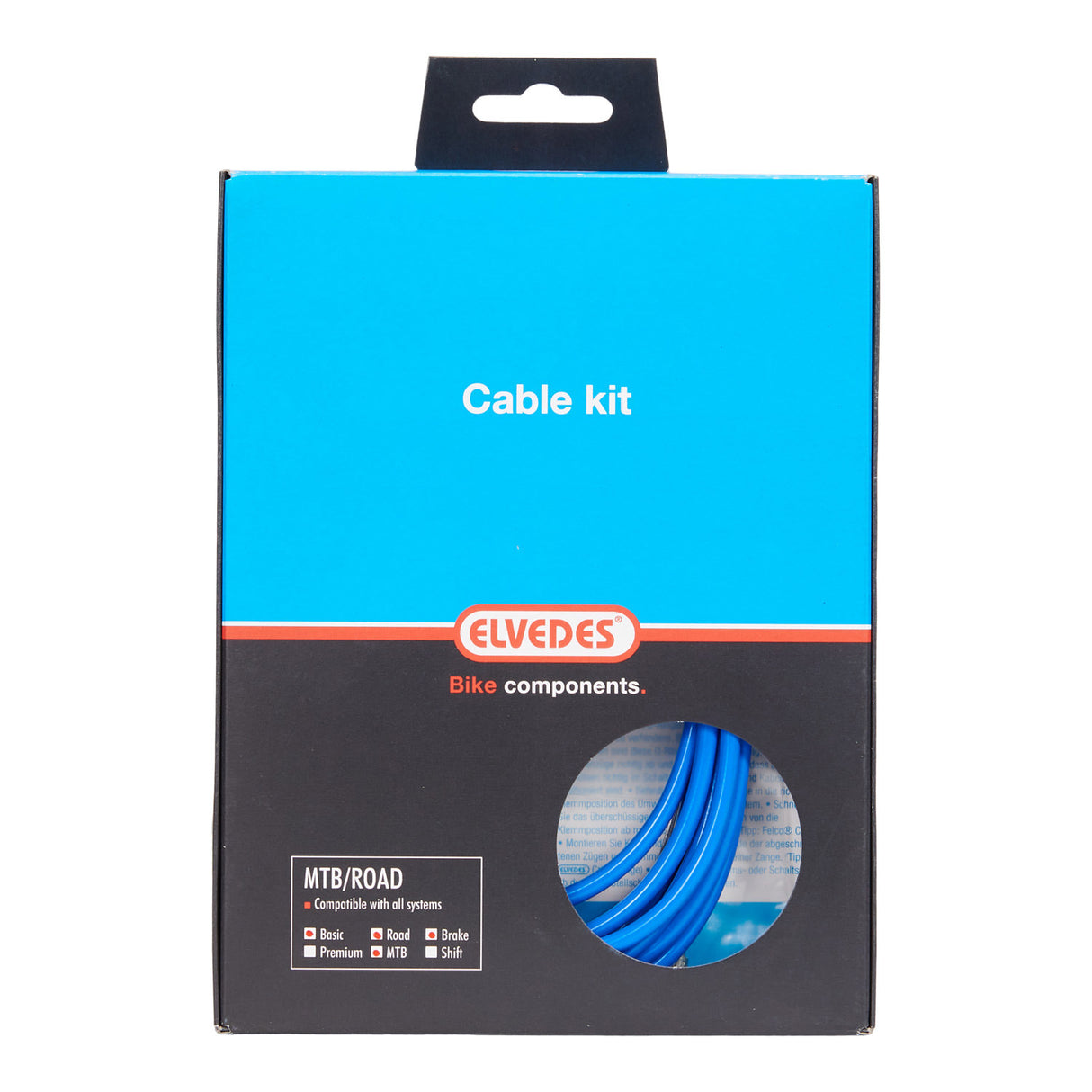 Elvedes Brake Cable Kit ATB Race Universal Blue 2015013