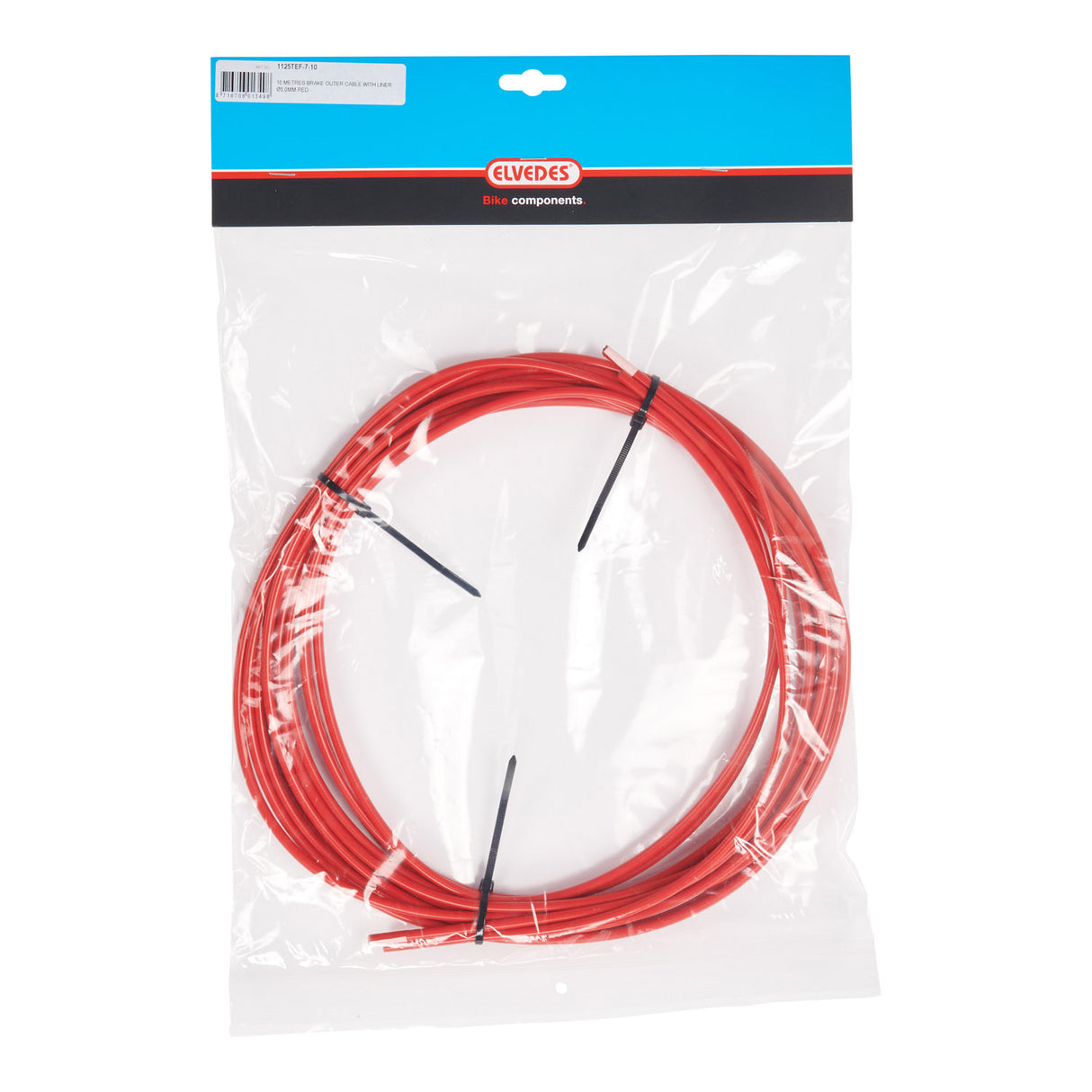 Elvedes Rem Outder Cavo 5 mm (10 m) rivestimento rosso 1125Tef-7-10