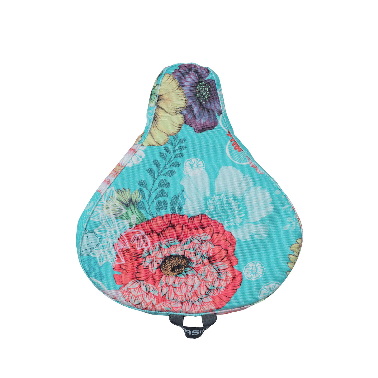 Basil Bloom Field saddle cover blue