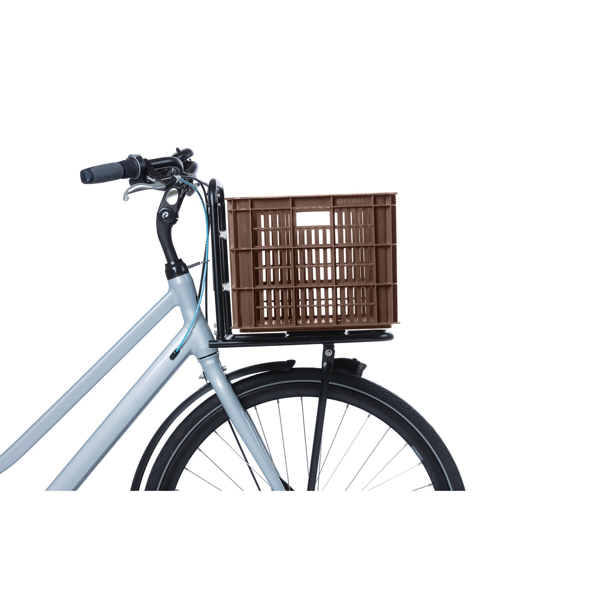 Basil bicycle crate L - large - 40 liters - brown