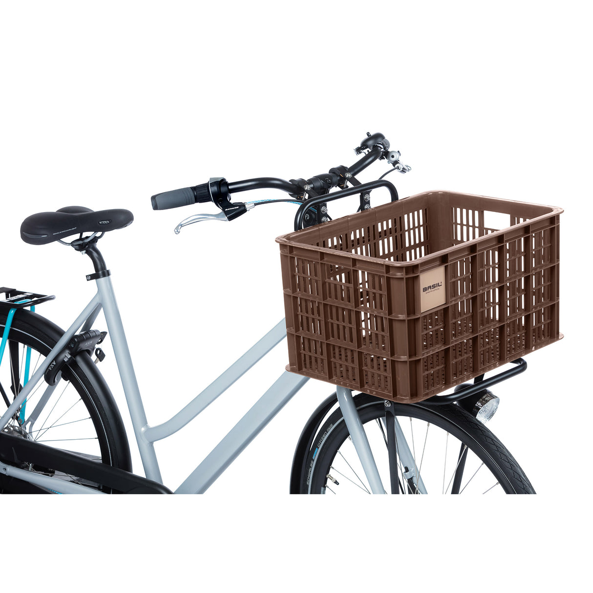 Basil bicycle crate L - large - 40 liters - brown